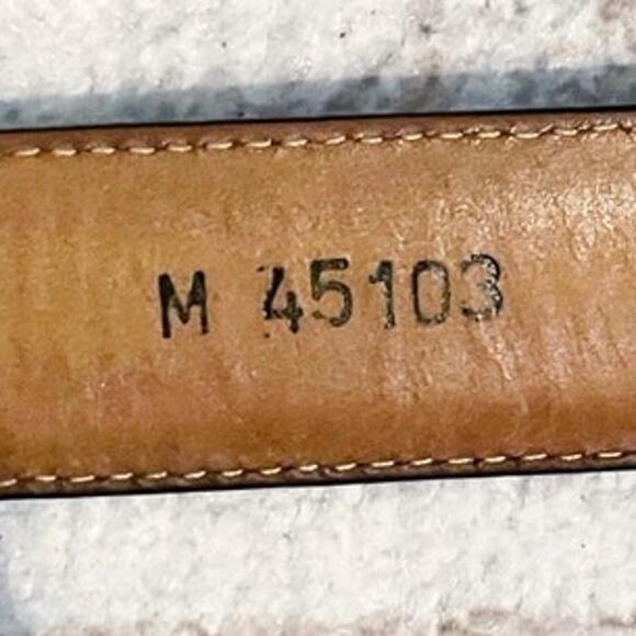 Brighton Heart Charm Gold Hardware Black Leather Belt Size Medium 34 in - 45103 - Picture 3 of 4